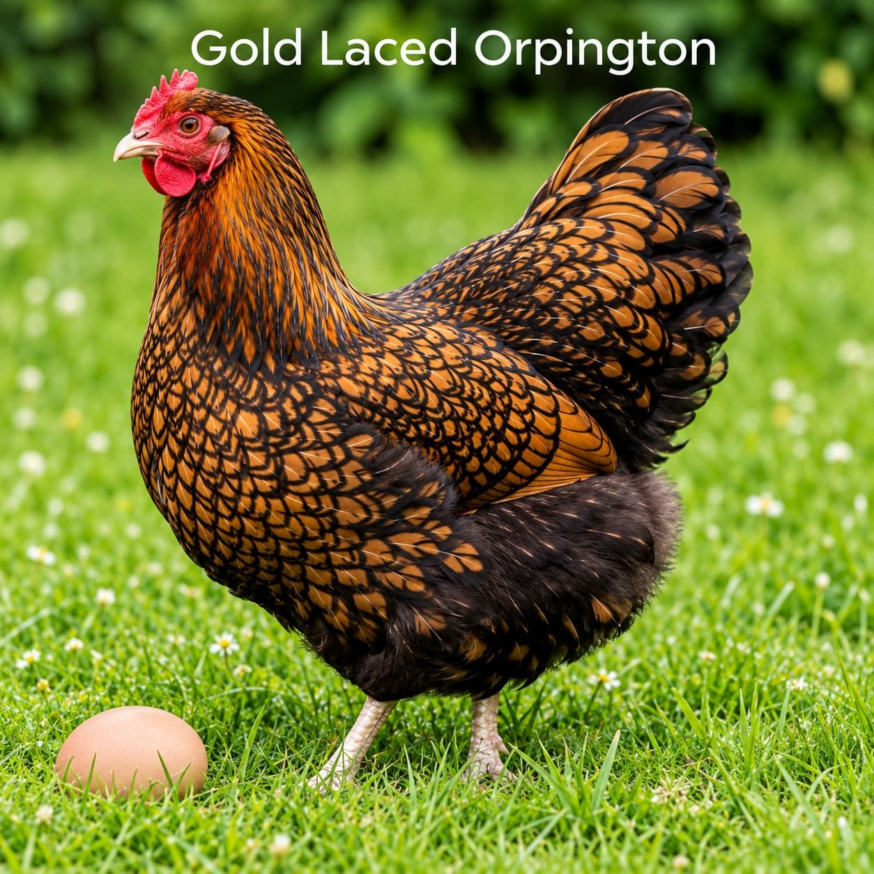 Gold-Laced Orpington Hen