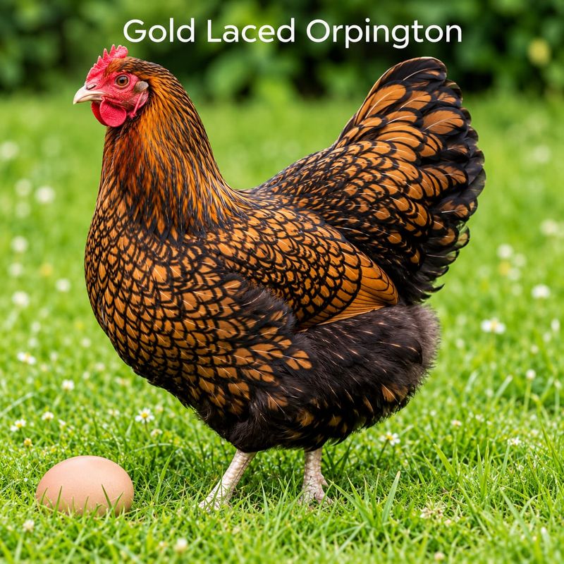 Gold-Laced Orpington Hen Gold-Laced Orpington Hen