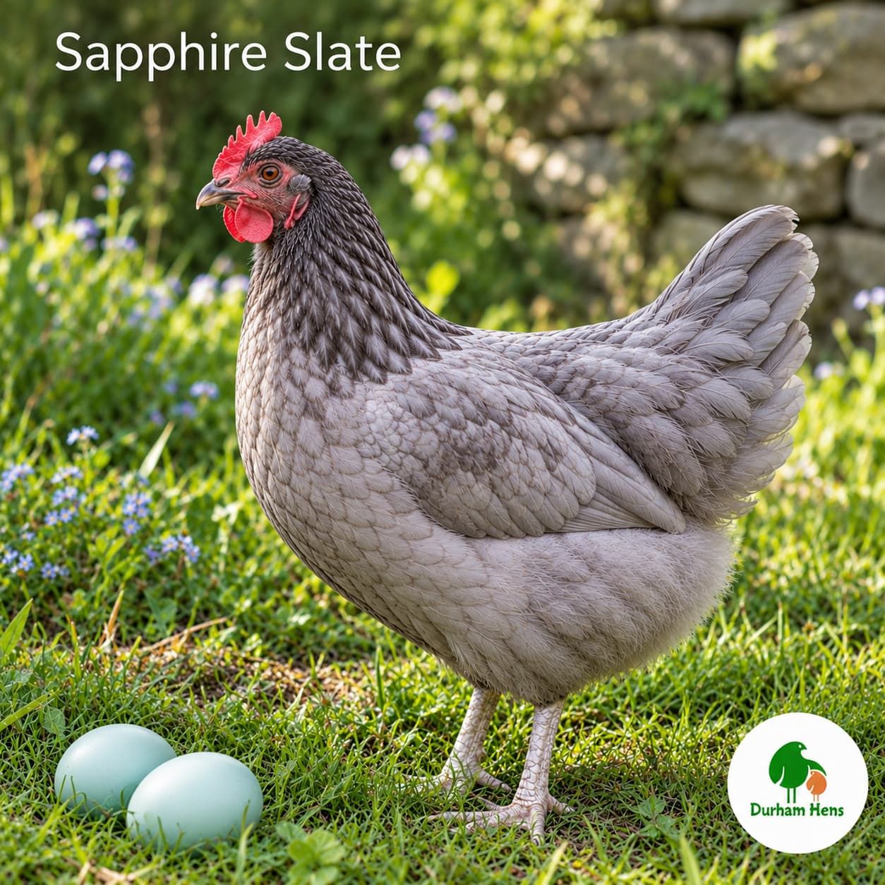 Sapphire Slate Hen