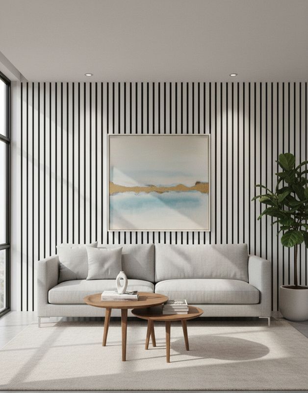 Akustikpaneel I 240*60cm I weiß