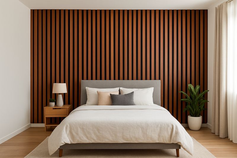 Akustikpaneel I 240*60cm I nussbraun