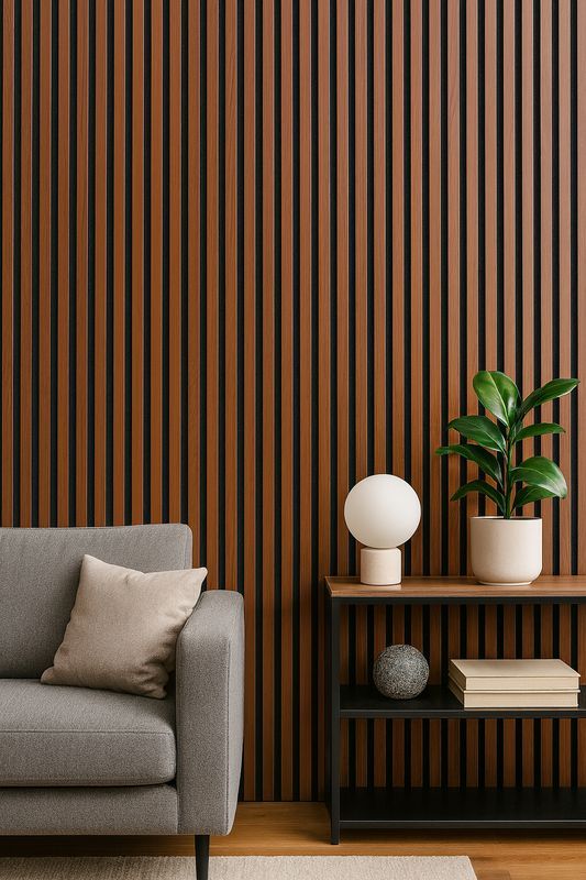 Akustikpaneel I 240*60cm I nussbraun