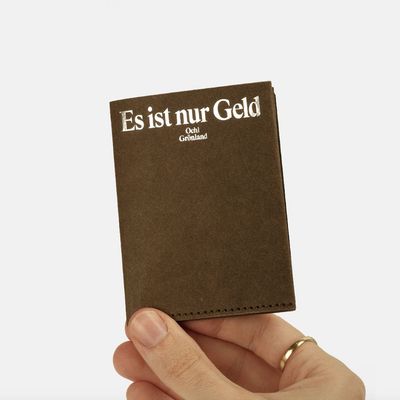 Oehl: Wallet "Es ist nur Geld" in Dunkelbraun