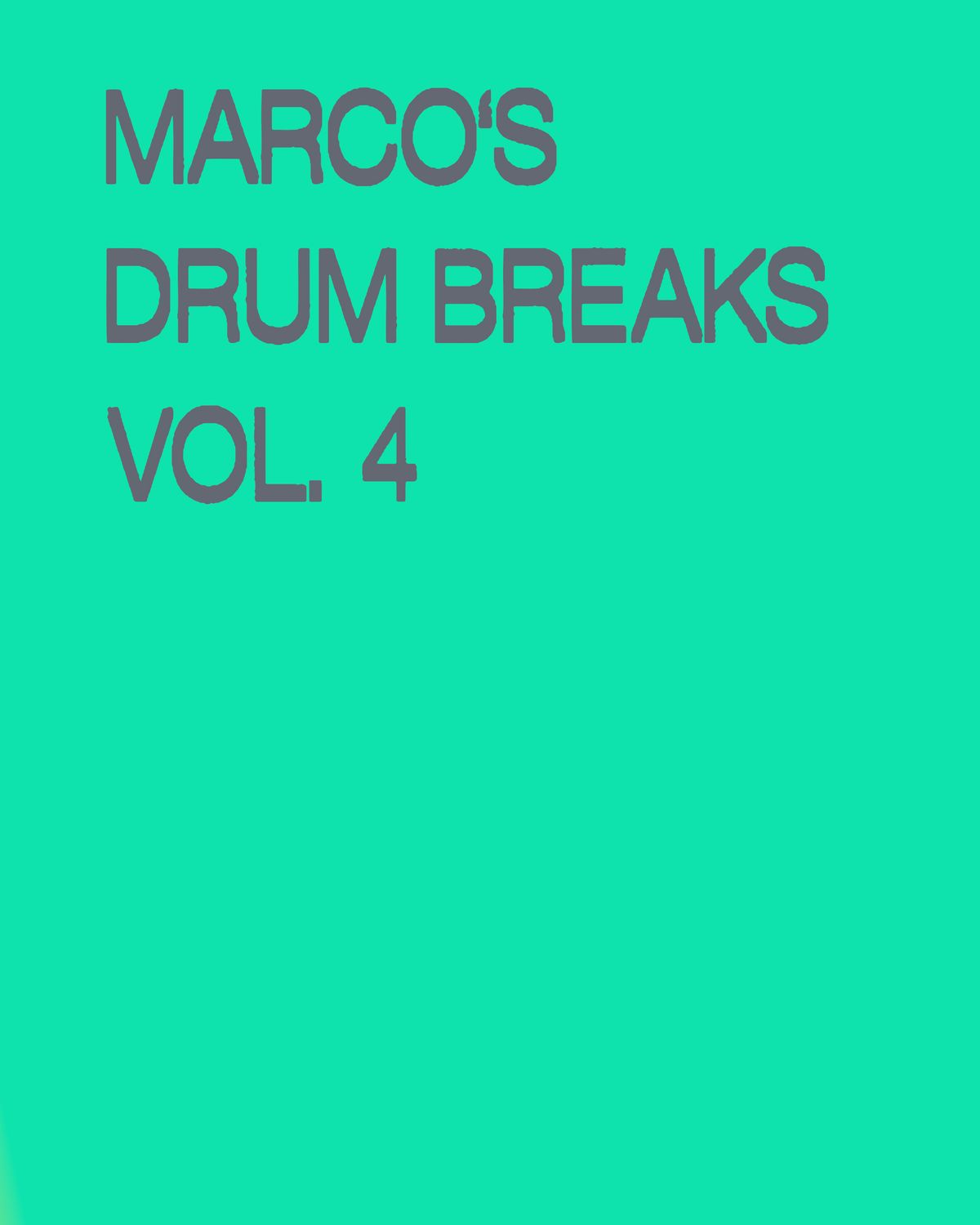Marco's Drum Breaks Vol. 4
