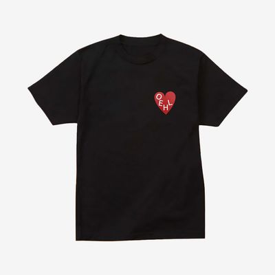 Oehl - T-Shirt Herz - schwarz