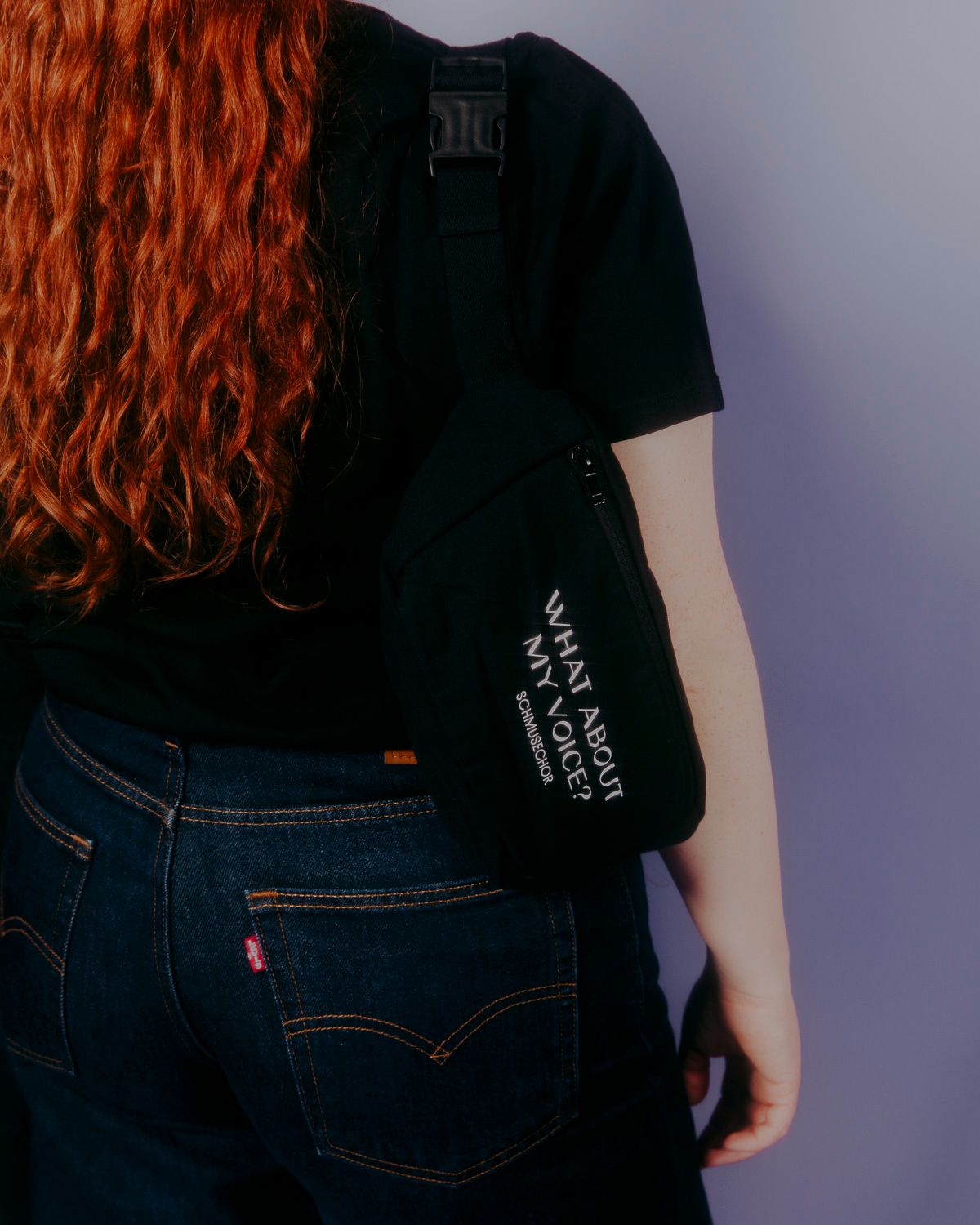 Schmusechor: Bauchtasche "What About My Voice"