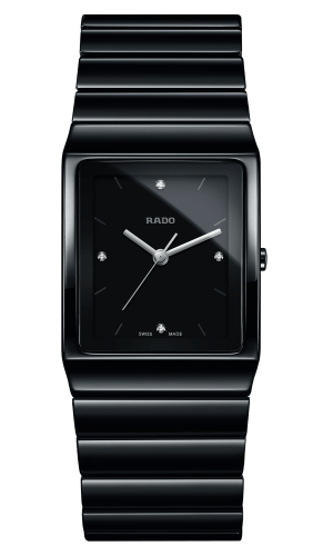 Ceramica Black Dial Diamonds 30MM Quartz R21700702