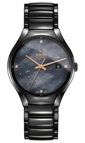 True Automatic Diamonds Black Mother of Pearl Dial 40MM R27056842