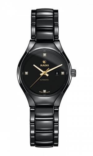 True Automatic Diamonds Black Dial 30MM R27242712