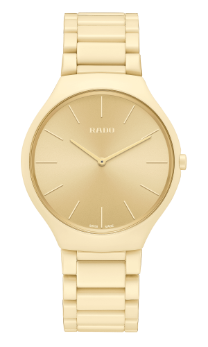 True Thinline Les Couleurs� Le Corbusier Cream White 32001 Gold Dial 39MM Quartz R27090602