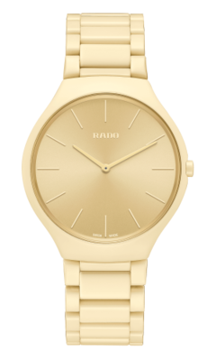 True Thinline Les Couleurs� Le Corbusier Cream White 32001 Gold Dial 39MM Quartz R27090602