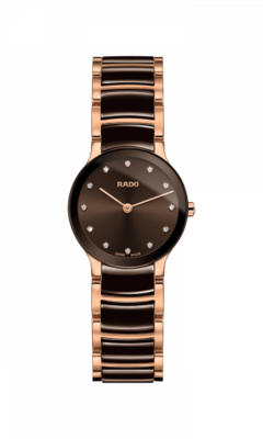 Centrix Brown Dial 23MM Diamonds Quartz R30190702