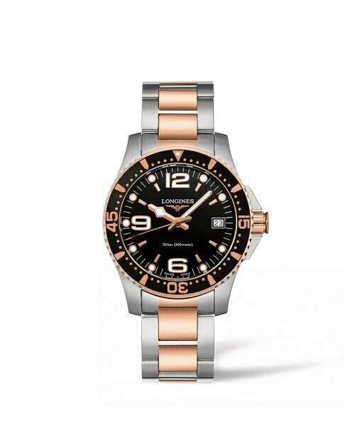HYDROCONQUEST 34MM STAINLESS STEEL/PVD DIVING WATCH