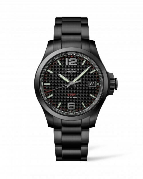Conquest V.H.P. Black Dial 41MM Quartz  L37162666