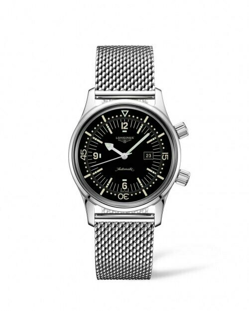 The Longines Legend Diver Watch 36mm Black Dial Automatic L33744506 The Longines Legend Diver Watch 36mm Black Dial Automatic L33744506