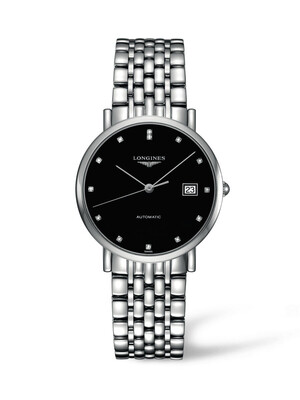 The Longines Elegant Collection Black Dial 37MM Automatic L48104576