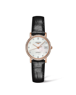 The Longines Elegant Collection Mother of Pearl 18KT Gold 27MM Automatic L43789870