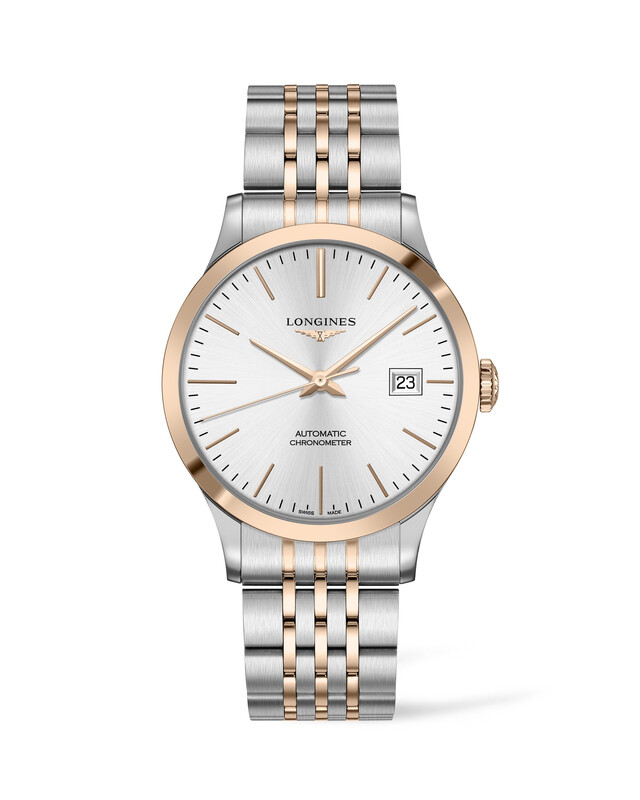 Record Silver Dial 40MM 18KT Cap Automatic L28215727