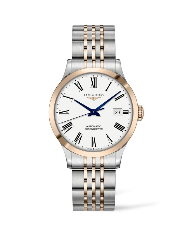 Record 18kt Gold Cap White Dial 38MM  Automatic L28205117
