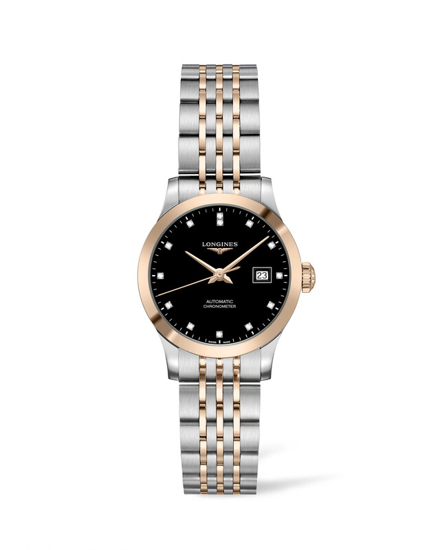 Record Black Dial 18KT Cap 30MM Automatic L23215577