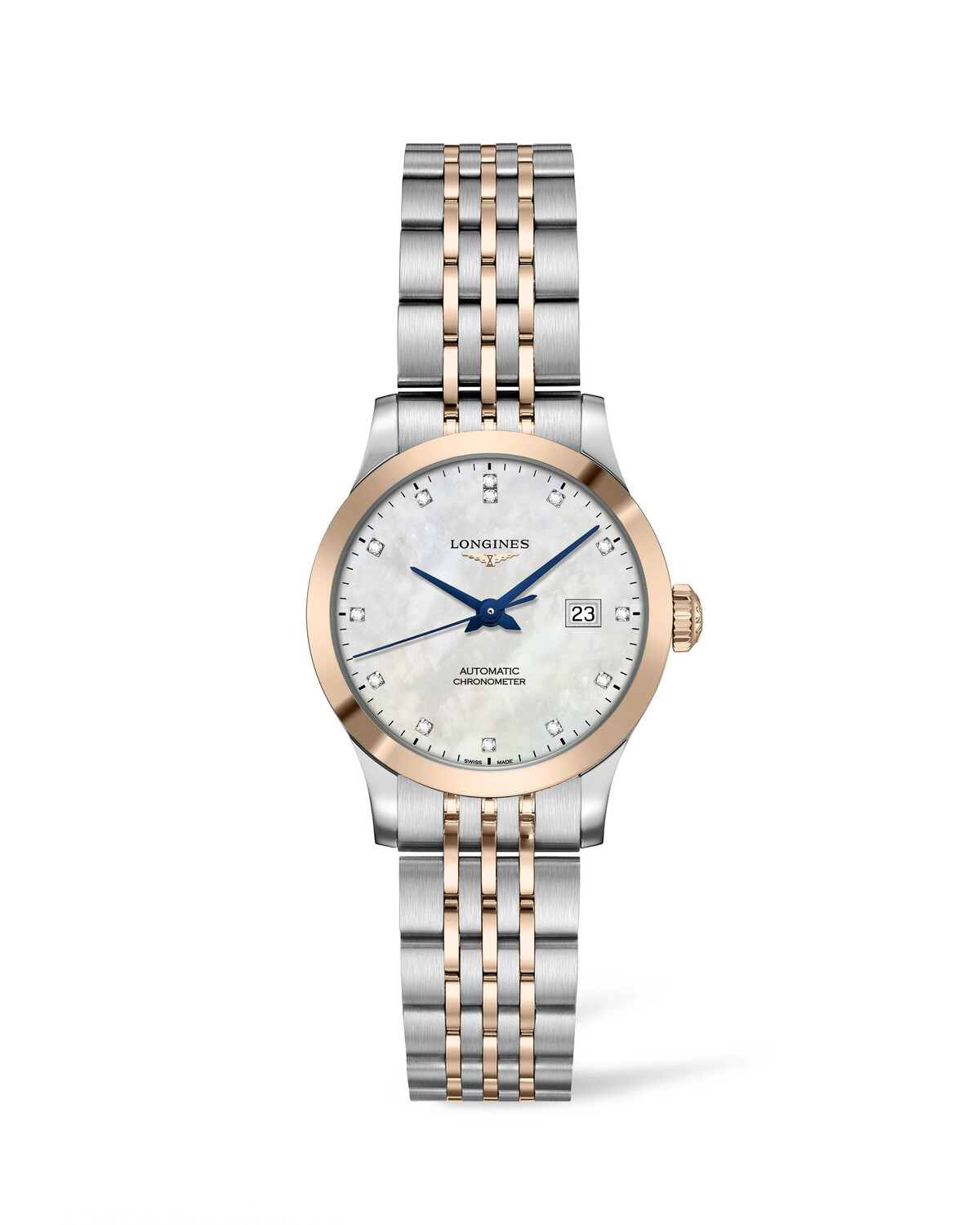 Record Mother of Pearl 30MM 18KT Cap Automatic L23215877