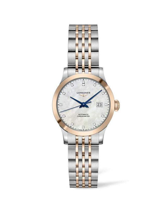 Record Mother of Pearl 30MM 18KT Cap Automatic L23215877