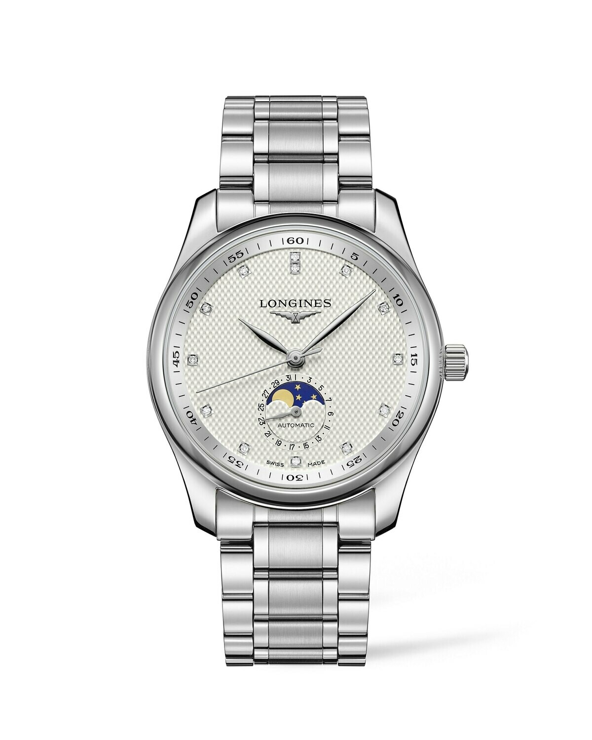 THE LONGINES MASTER COLLECTION 40MM SILVER DIAL STAINLESS STEEL MOONPHASE L29094776 THE LONGINES MASTER COLLECTION 40MM SILVER DIAL STAINLESS STEEL MOONPHASE L29094776