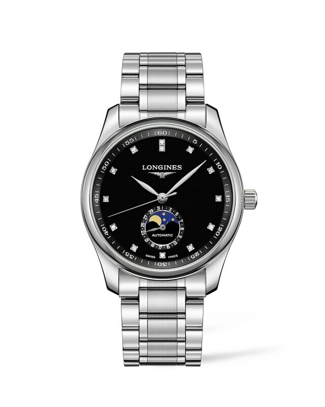 THE LONGINES MASTER COLLECTION 40MM BLACK DIAL STAINLESS STEEL MOONPHASE L29094576