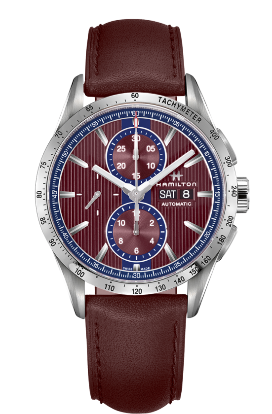 Broadway Aubergine Dial 43MM Day Date Automatic Chrono H43516871