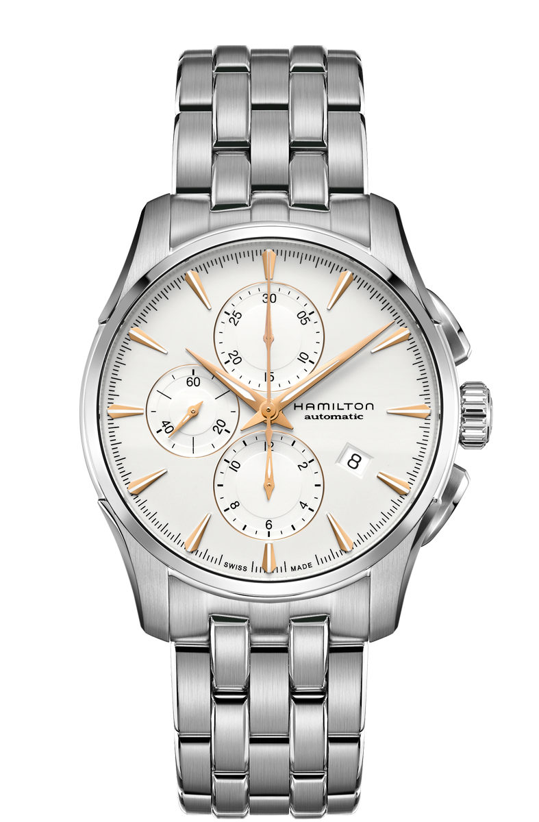 Jazzmaster White Dial 42MM Automatic Chrono H32586111