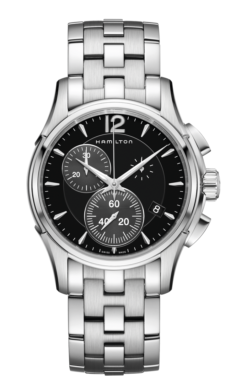 Jazzmaster Black Dial 42MM  Chrono Quartz H32612131