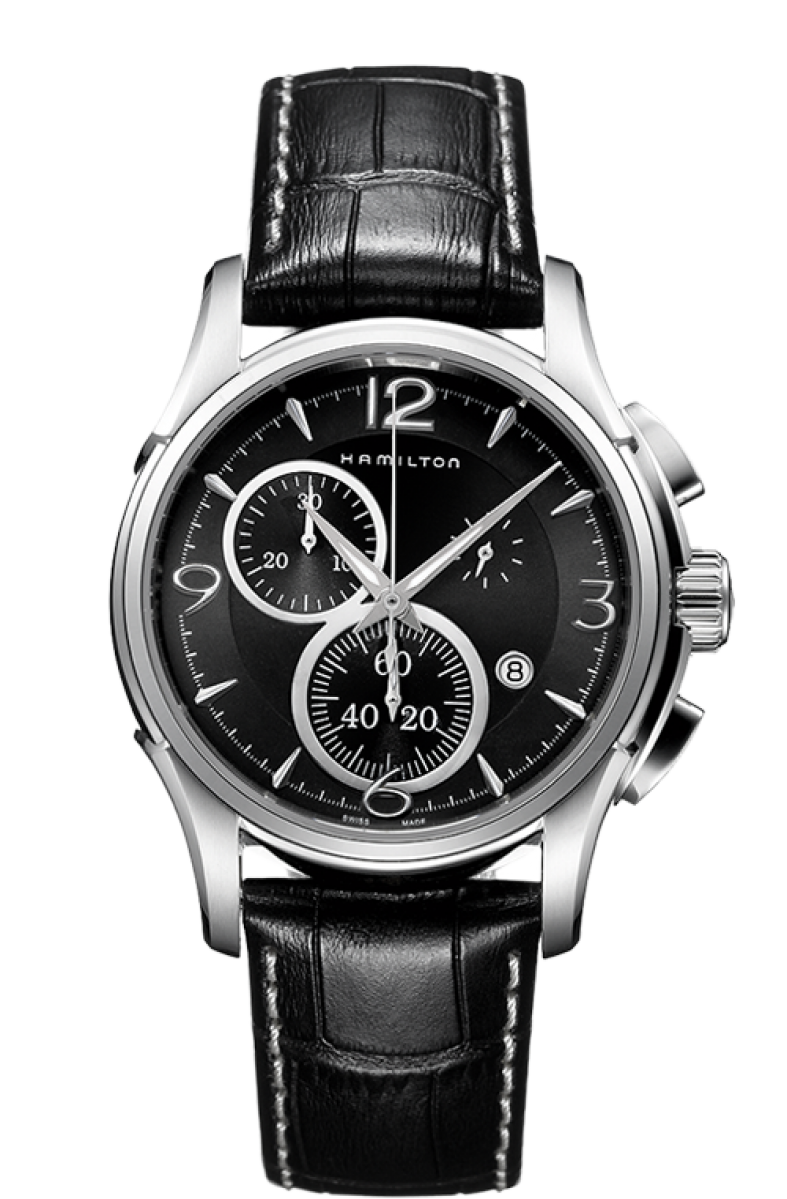 Jazzmaster Black Dial 42MM Chrono Quartz H32612735