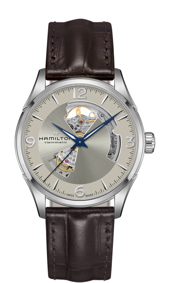 Jazzmaster Silver Dial 42MM Open Heart Automatic H32705521