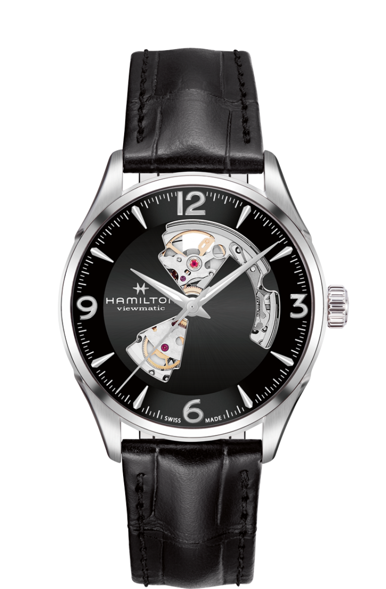 Jazzmaster Black Dial  42MM Open Heart Automatic H32705731