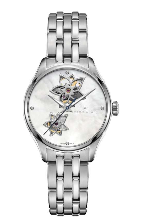Jazzmaster Mother of Pearl Dial  34MM Open Heart Automatic H32115192