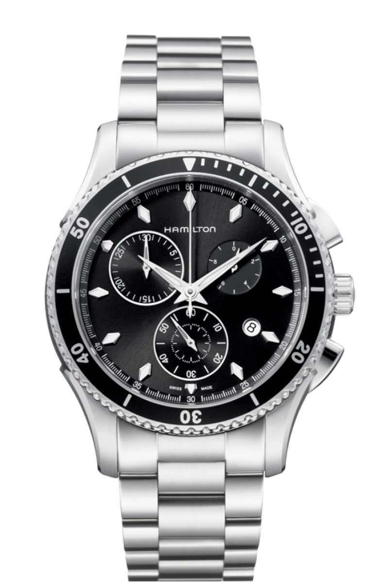 Jazzmaster Seaview Black Dial 44MM Quartz H37512131
