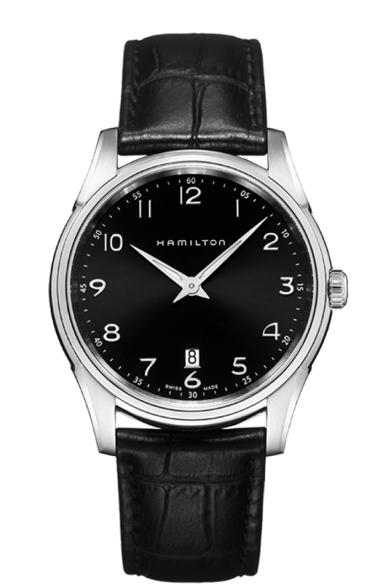 Jazzmaster Black Dial 42MM Thinline Quartz H38511733