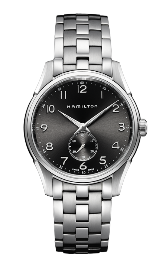 Jazzmaster Black Dial 40MM Thinline Small Second Quartz H38411183