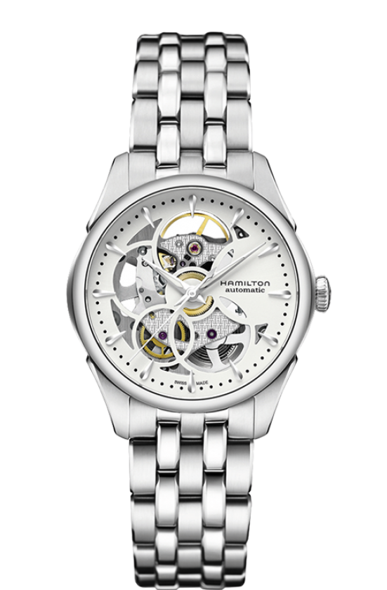 Jazzmaster White Dial 36MM Viewmatic Skeleton Automatic H32405111