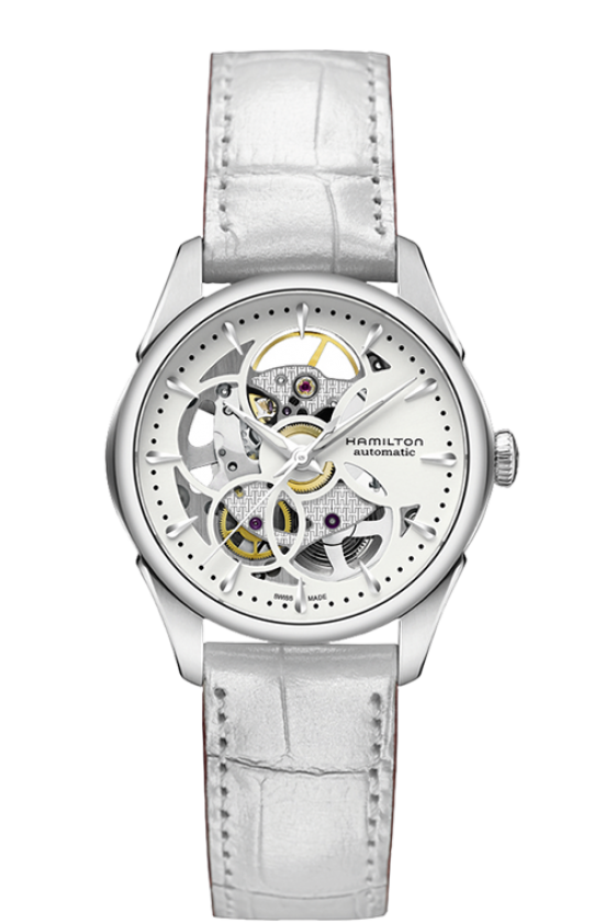 Jazzmaster White Dial 36MM Viewmatic Skeleton Automatic H32405811