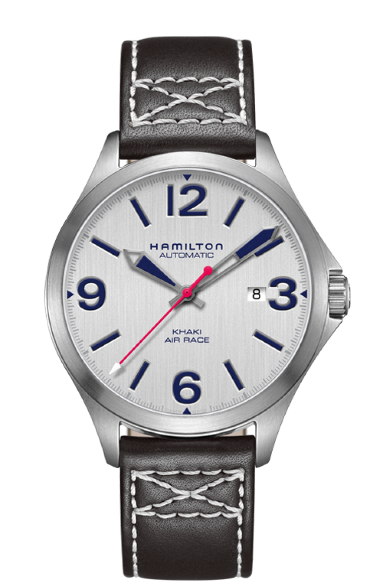 Khaki Silver Dial 42MM Aviation Air Race Automatic H76525751