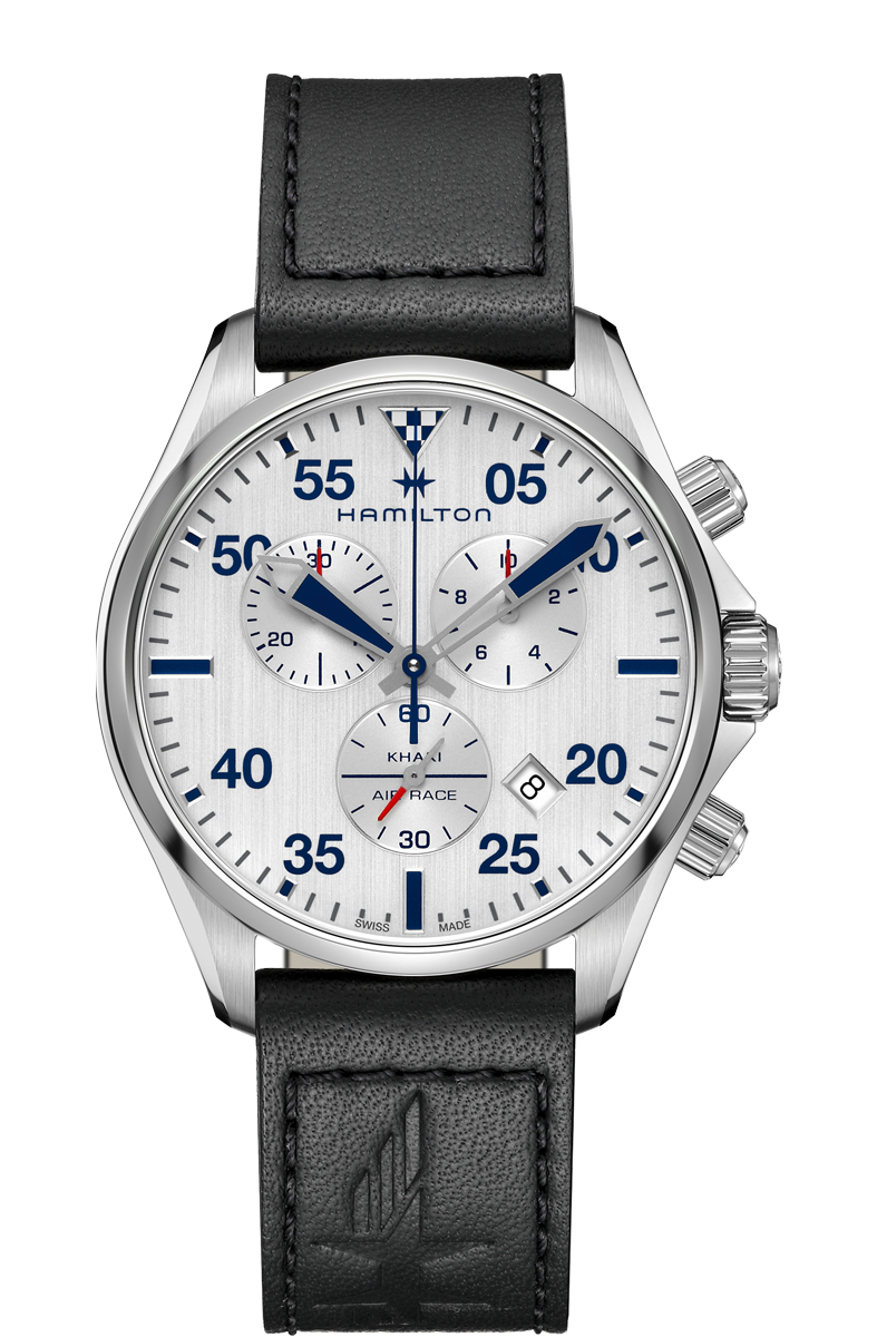 Khaki Silver Dial 44MM Aviation Chronograph Quartz H76712751