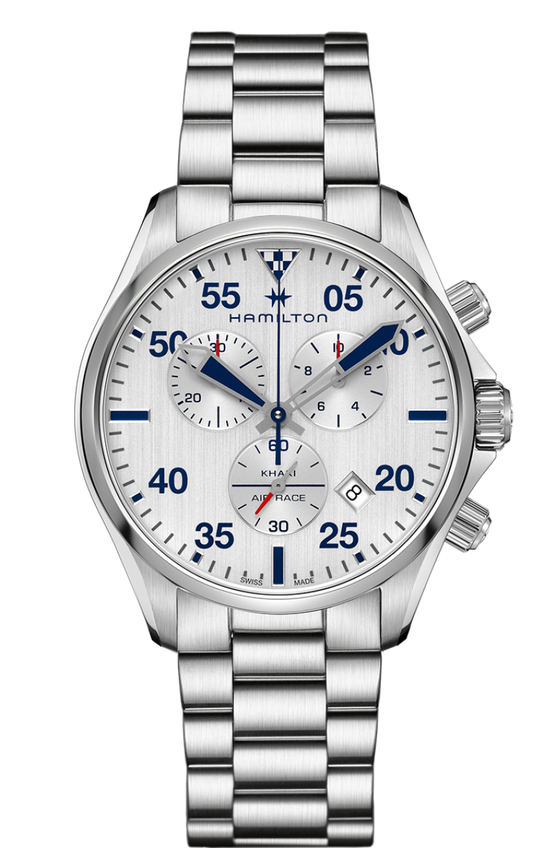 Khaki Silver Dial 44MM Aviation Chrono Quartz H76712151