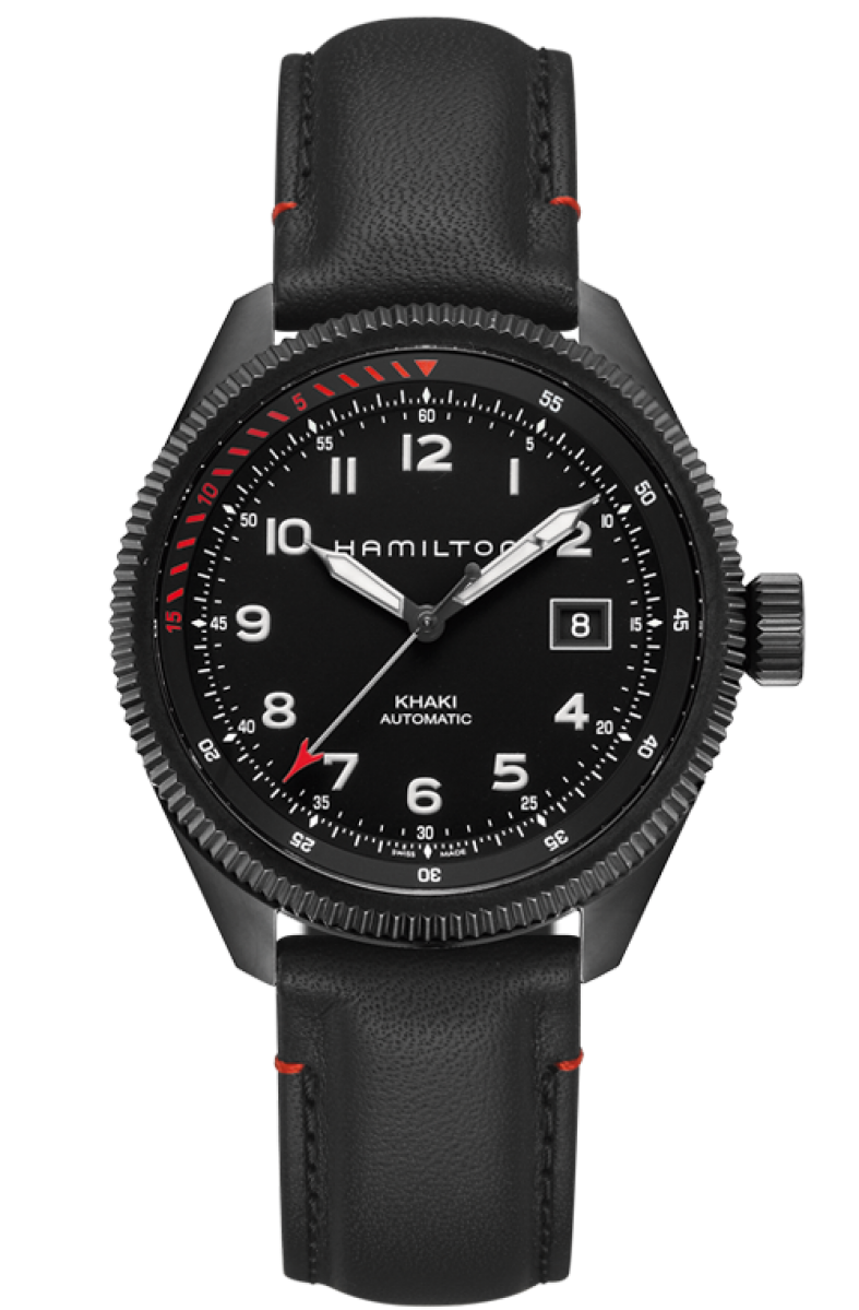 Khaki Aviation Black Dial 42MM Takeoff Air Zermatt Automatic H76695733
