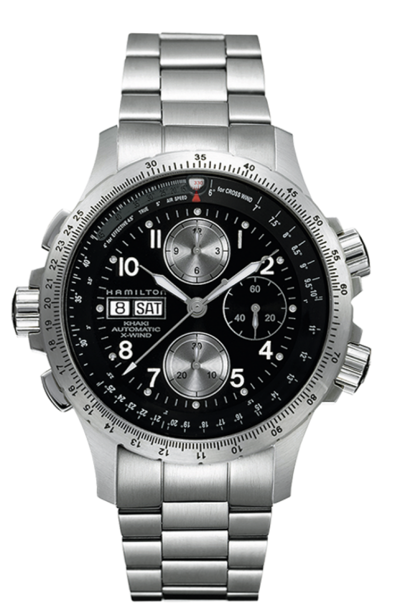 Khaki Aviation Black Dial 44MM  X-Wind Automatic Chronograph H77616133
