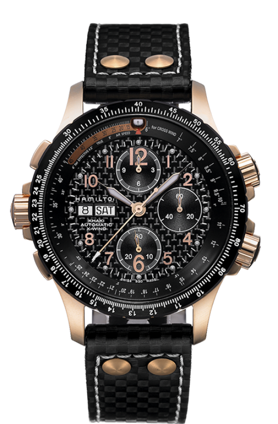 Khaki Aviation Black Dial 44MM X-Wind Automatic Chronograph H77696793