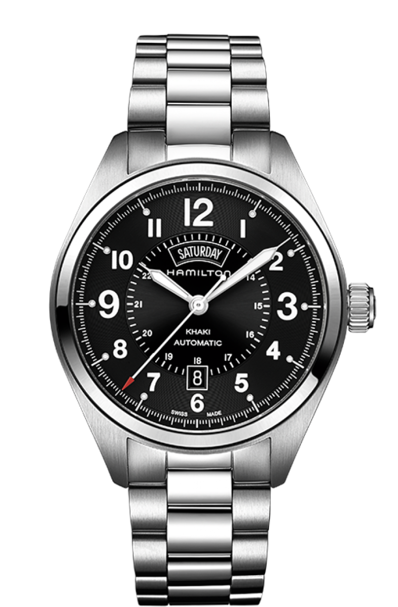 Khaki Field Black Dial 42MM Day Date Automatic H70505133