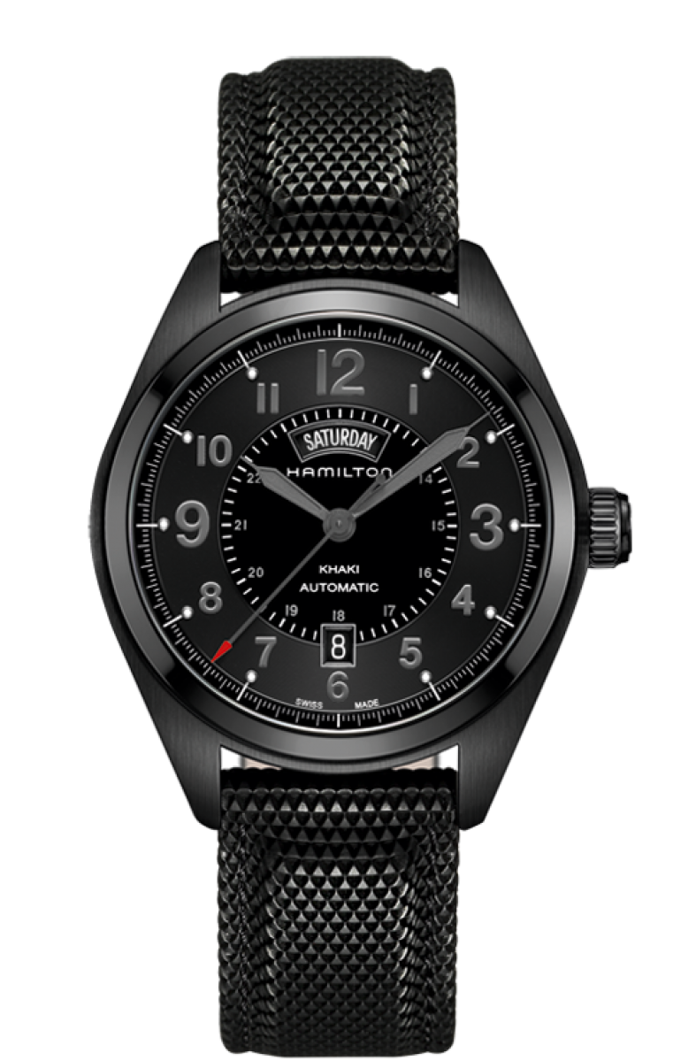 Khaki Field Black Dial 42MM Day Date Automatic H70695735