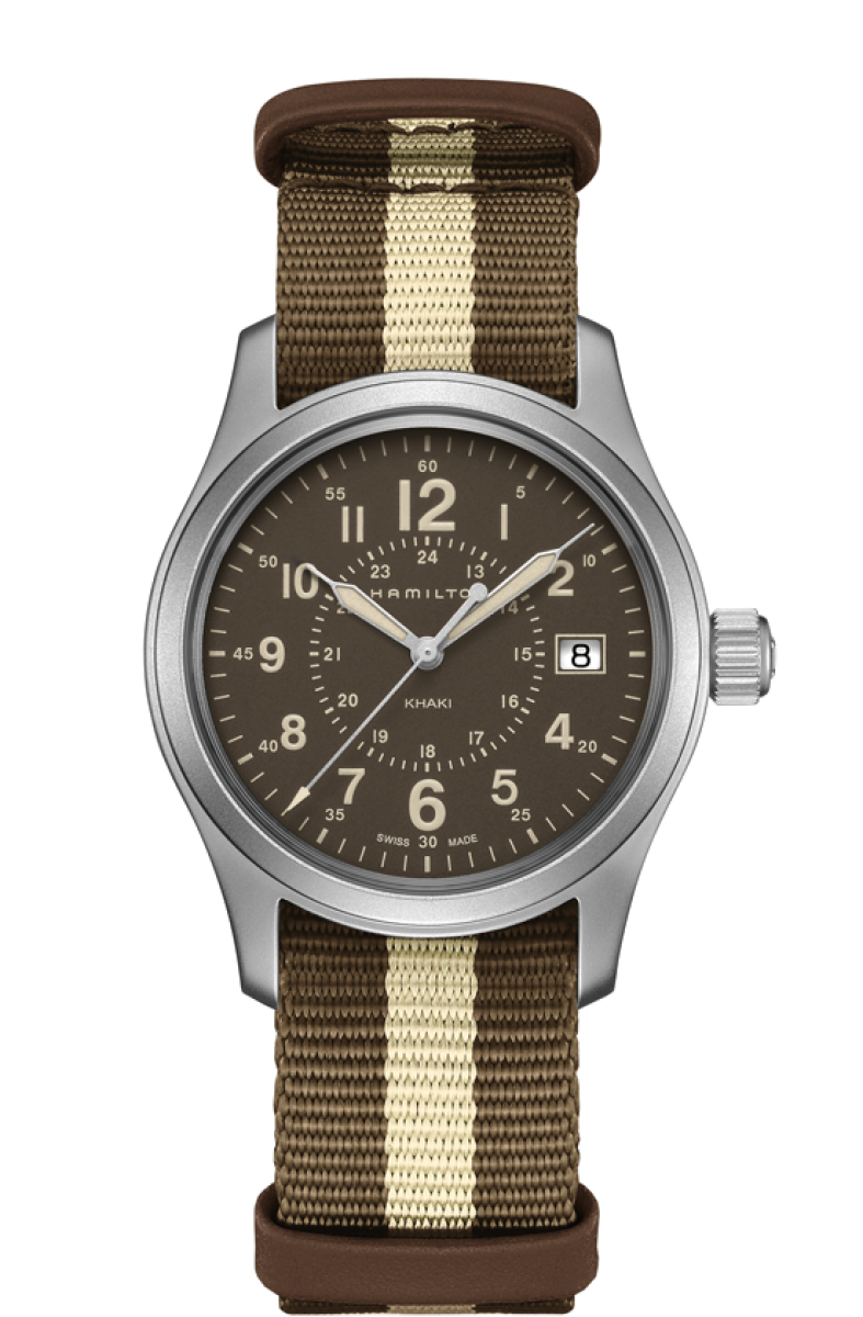 Khaki Field Brown Face 38MM Quartz H68201093