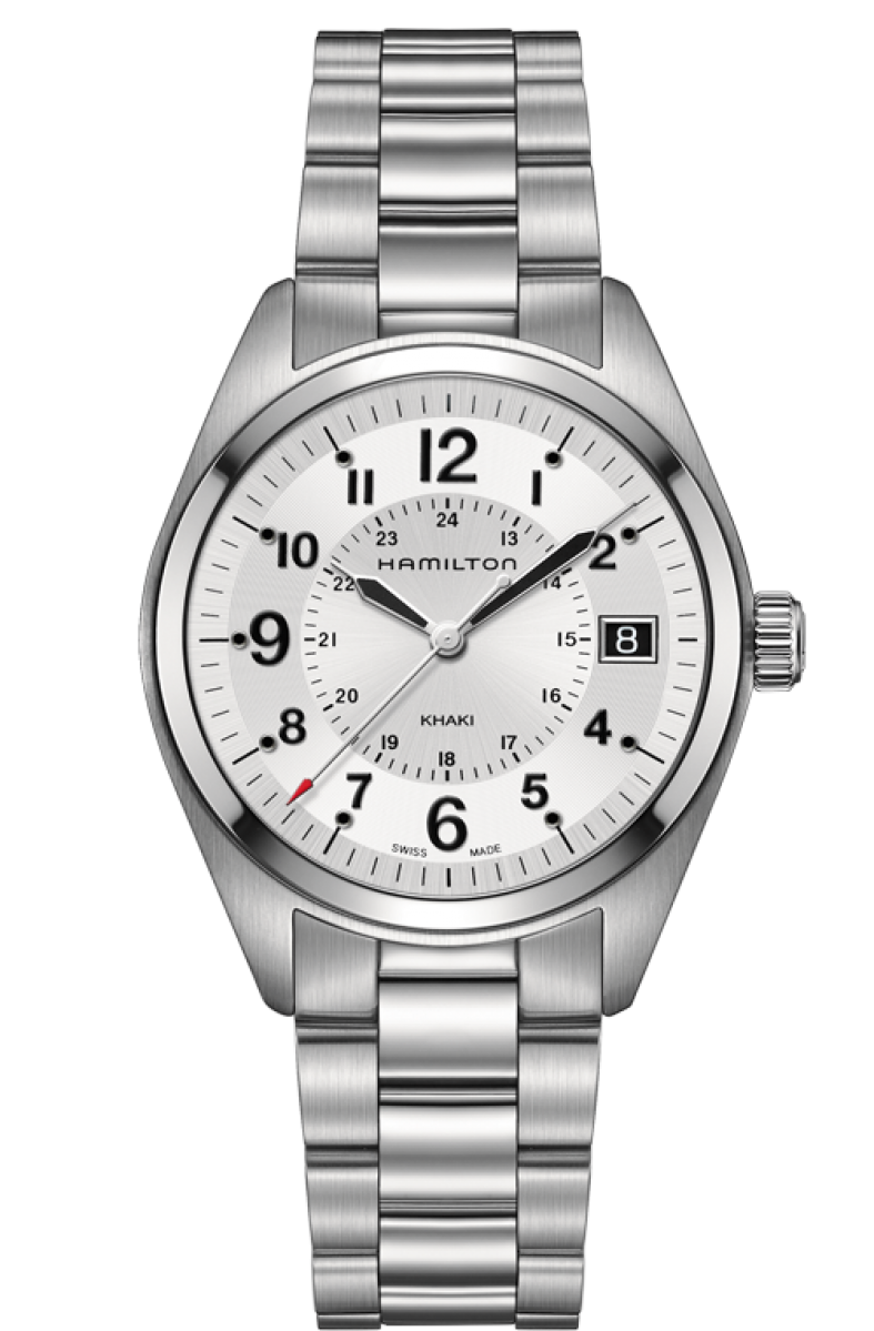 Khaki Field Silver Dial 40MM Quartz H68551153